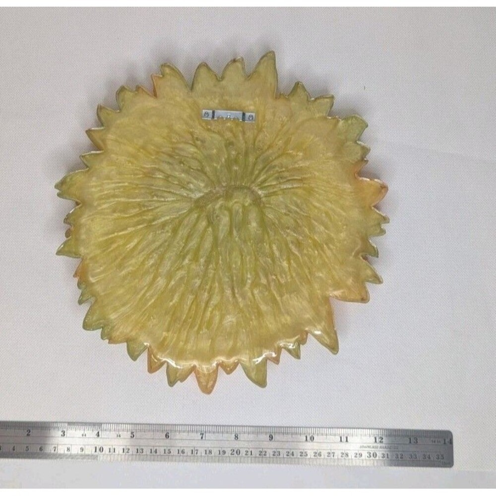 Resin Sunflower Wall Decor - Yellow/Green - Picture 3 of 4